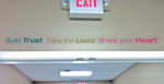 Build Trust Take the Lead Share your Heart - Vinyl Decal