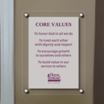 Core Value Sign